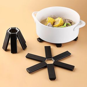 Collapsible Non-slip Pot Pad Creative Heat Eat Mat Kitchen Folded Against The Hot Pads Table Mats Dishes Placemats For Table