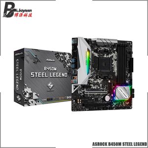 Wholesale b450m steel legend resale online - ASROCK B450M STEEL LEGEND Micro ATX AMD B450 DDR4 OC MHz M USB3 New Max G Double Channel Socket AM4 Motherboardfre