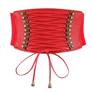 Kemerler Kadın Elastik Bantlı Bağlı Waspie Kız Korse Bel Punk Dincher Kemer Pu Deri Ladiesbelts