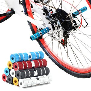 1 çift bisiklet pedalları aksi ayak dinlenme mandalları anti-kayma alüminyum alaşım bmx dağ yol bisiklet bisiklet ön socle pedal