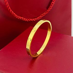 Bracciale in oro argento per donna uomo braccialetto di lusso con ciondolo gioielli di design Acciaio inossidabile che non sbiadisce mai Braccialetti da donna semplici e alla moda senza cacciaviti