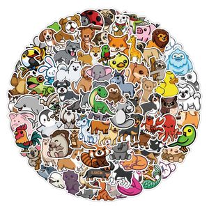 Waterproof sticker 50/100 Pcs Kawaii Cute Pets Animal Stickers for Kids Girls Stationary Scrapbooking Skateboard Mixed Random Cartoon Vinyl Decals Car stickers