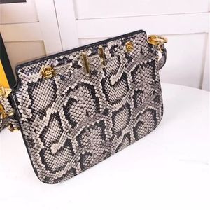 Designer-Taschen, luxuriöse Handtasche, Geldbörsen, Touch-Python-Druck, Leder, zwei Innenfächer, hochwertige Damen-Umhängetasche