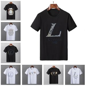 ブランドメンズ tシャツ高品質マルチカラー女性男性スタイリスト Tシャツ純粋な綿 100% クラシックシニアデザイナー服トップ 1 M-3XL #45