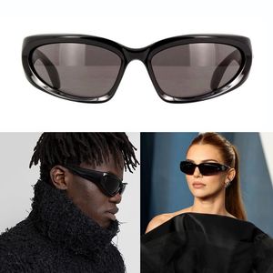 Küçük uzaylı oval erkekler upo siyah biyo güneş gözlükleri steampunk 2022 marka tasarımcısı lüks lens ile logo hip hop kadın 0157s uva/uvb gözlükler pist bisiklet tonları