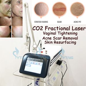 Fraktionerad CO2 -lasermaskin ärrens rynka och stretchmärke Borttagning Skin Resurfacing Laser Vaginal Drawning