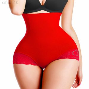 Abnehmen Hosen Shapewear Für Frauen Faja Bauch Steuer Höschen Hohe Taille Trainer Körper Shaper Korrigierende Unterwäsche Korsett Cincher L220802