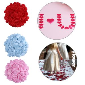 100Pcs/lot Love Heart Shaped Sponge Petals for Party Wedding Decorative Flower Girls Fabric Throwing Petal Wedding Supplies