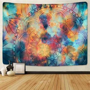 God Image Mandala Sun e Moon Tapestry Art Wall sospeso Hippie Torpets Decor Decor Bvivet Home Tapestrytarot J220804