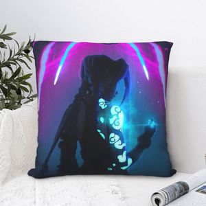 Almofada/Almofada Decorativa Caso Jinx Jinx Arcane League of Legends Campa Plus de almofada para cadeira de sofá em casa BackpackCushion/