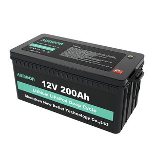 Hakiki Sınıf A Piller Hücre 12 V200AH LIFEPO4 Pil Paketi ile 120A BMS Sınıfı Bir Litum Demir Fosfat 4 S 12.8 V RV Tekne Motorları Invertör Güneş Powerlar Rüzgar