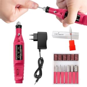 1 Professionell Electric Manicure Machine Pedicure Set Ceramic File Nail Drill Equipment Tools 220630