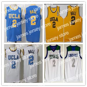 James Top Quality Lonzo Ball Jerseys #2 UCLA Bruins College Basketball Jerseys zszyte męskie wzgórza Huskies Higch School Shirts Hot Sprzedaż