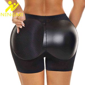 Ningmi Kobiety Body Shaper Butt Majtki Lifter Plus Size Hip Enhancer Underwear Body Shapewear Bezszwowa Hip Pad Booty Y220411