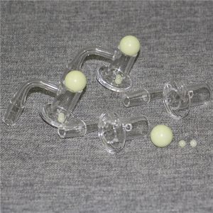 OD 20mm 2mm di spessore Fumo Spinning Quartz Banger Chiodo con tappo in carb di marmo e rubino Terp Pearl Bead 10mm 14mm 18mm Chiodi al quarzo maschio