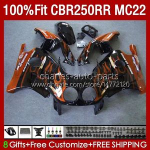 Injeção MC22 250cc para Honda CBR250 CC CBR 250rr Chamas de laranja 250 RR 90 91 92 93 94 95 1996 1997 1998 1999 131.249 CBR250RR 1990 1991 1992 1993 1995 96 97 99 99