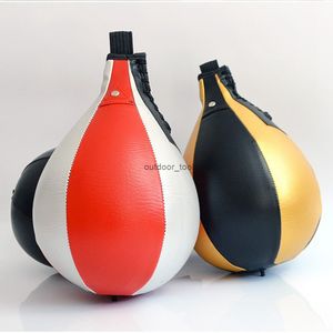 Palla da boxe in pelle PU Sacco da boxe a pera Palline per velocità reflex Allenamento fitness Palla per boxe a doppia estremità