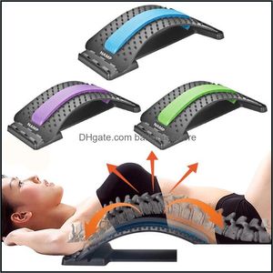 Accessories Back Masr Stretcher Equipment Fitness Tool Magic Stretching Lumbar Support Relaxing Spine Pain Relieving Swelling Drop Delivery