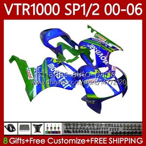 Kit carene per HONDA VTR1000 RC51 Movistar Blu 2000 2001 2002 2003 2004 2005 2006 Corpo 123No.98 RTV1000 VTR 1000 SP1 SP2 2000-2006 VTR-1000 00 01 02 03 04 05 06 Carrozzeria