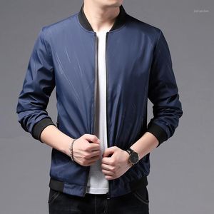 Spring Autumn Casual Solid Fashion Slim Bomber Jacket Men Overcoat Ankomst Baseballjackor Mäns M-8XL Tops