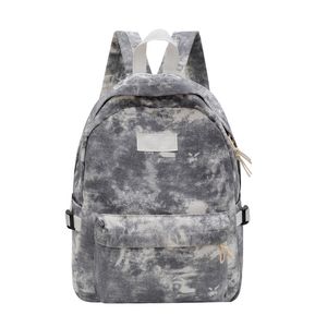 3pcs Backpack Women Canvas Tie-dye Prints Large Capacity Sport School Bag Mix Color