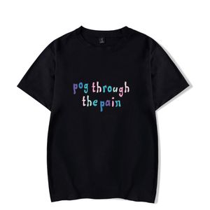 Pog Aracht the Pain t-shirt erkek/kadın üstleri hip hop moda gündelik kısa kol