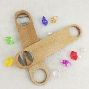 Küche Werkzeuge 1PCS Woodens Hotel Flache Bord Geschwindigkeit Flaschen Opener Hause Bier Kappe Holz Abdeckung Holz Flaschenöffner