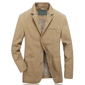 Luxury Size 5xl Military Blazer Jacket Uomo Primavera Autunno Casual Cotton Washed Coats Army Bomber Suit Giacche Denim Cargo Trench