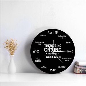 Wall Clocks Tax Accountant Clock Hanging Accounting Student Gifts For BedroomWall ClocksWall