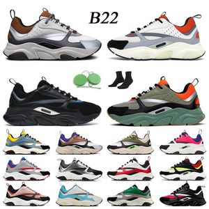 Wholesale womens olive green shoes for sale - Group buy Fashion Designers B22 Shoes Women Mens Platform Sneakers b22s Leather White Black Cream Olive Green Reflective Casual Shoe Vintage Trainers Runners Size