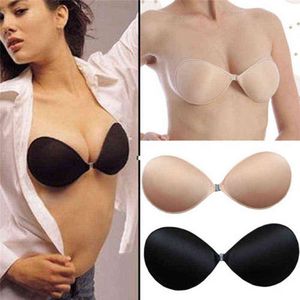 5PC Donne Sexy Reggiseno Push Up Invisibile Busto in Silicone autoadesivo Chiusura frontale Reggiseno appiccicoso Senza spalline Yoga Reggiseni sportivi Donna Y220725