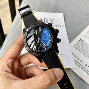 Men Chronograph Watch Stainless Steel Digital Dial Luxury Sport Clock Muti-function Black Famous Brand Watches