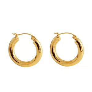 Новые высококлассные французские серьги Retro Circle Circle Simple Nice In Temprament Personality Trend Trend All-Match Jewelry Accessory