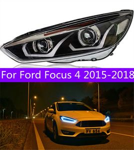 Car Styling for Ford Focus Headlight 20 15-20 18 Focus 4 LED Head Lamp H7 D2H Hid Option Angel Eye Bi Xenon Beam Accessories