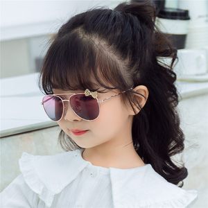 Kinder Sonnenbrille Metallrahmen Bogen Kinder Sonnenbrille Mode Gilrs Outdoor Brille Party Brillen Niedlichen Stil Brillen