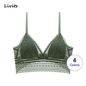 LORIOT Bra For Women Padded Backless Wireless Lace Adjustable Breathable Bralette Brassiere Lingerie Sexy Casual SA1269 T220726