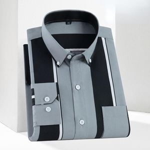 Vestido masculino camisa masculina verão slim fit listras coreanas camicia camisa social xadrez xadrez largo de manga longa de manga longa