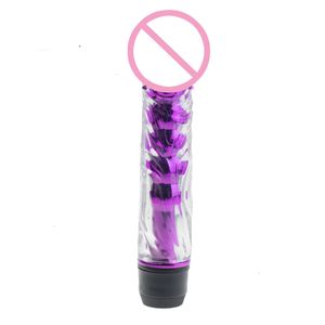 Multisipeed Jelly Dildo Vibrating Waterproof Realistic Penis G-Spot Vagina Anal Massager Clitoris Stymulator Seksowne zabawki dla kobiet