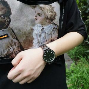 Armbanduhren Original Holzuhren Japanisches Uhrwerk Einfaches Design Großes Gesicht Super Slim Komfortable Touch-Armbanduhr Relogio Masculino