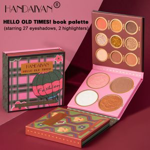 Handaiyan Syeshadow Kit 31 cores paleta de sombra de olho e blush maquiagem highlighter iluminada de longa duração fácil de usar perolada matte com USPS