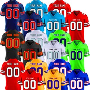 DIY Custom Football Jersey Anpassad Logo Team Badge och Sponsor Personlig Anpassning Baseball Shirts