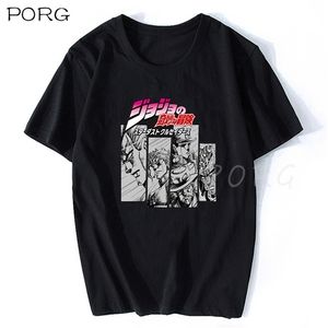 Jojos Bizarre Adventure Vintage Uomo Manga T-shirt Harajuku Streetwear Cotton Camisetas Hombre Uomo Vaporwave Japan Anime Shirt 220323