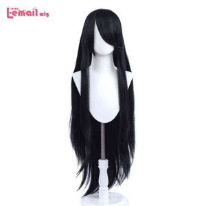 L-E-ELAIL Peruca feminina, 100cm de ingresso, 48 núcleos, cabelo sintécico, resistente ao calor + tampa, para cosplay220505