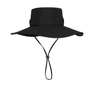 Wide Brim Hats Fashion Summer Bucket Hat Cowboy Men Outdoor Fishing Hiking Beach Mesh Breathable Anti UV Sun Cap Large BrimWide