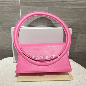 Mulheres Circle Handdine Bolsa Bola Axilar de ombro Circular le sac rond cuir taille bolsas de pulso embreagem de luxo apresenta bolsa de designer de designer fofas