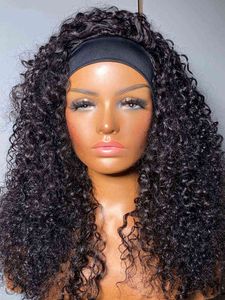 Kinky Curly Paspand Peruka ludzka peruki włosy Maszyna wykonana Brazylijska dziewica dla kobiet za darmo 220606