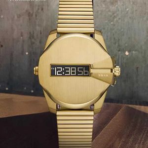 Relógios de luxo para homens Retro vintage DZ relógio Lefd Gold Gold Watch AAA Men Wristwatch DZ1961 DZ1962 AAA RELÓGIOS DE BATERIA DE QUALIDADE DE QUALIDADE