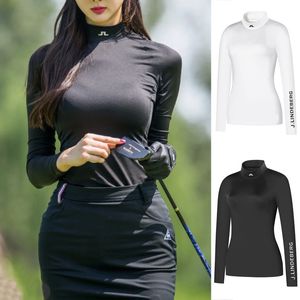 Winter Golf Clothing Ladies Plus Velvet Bottoming Shirt Sports Leisure Outdoor Breathable High Quality Warm T-Shirt Long Sleeves 220623