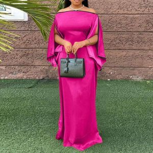 Women's Plus Size Jumpsuits & Rompers Dresses VONDA Elegant Off Shoulder Maxi Dress Ball Gown Long Evening Vestido Women Sleeve Solid Robe O