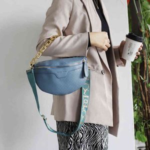 HBP Thick Chain Women's Fanny Pack Luxury Designer Waist Bag Chest Bag Plaid Crossbody Bags Female Handbag Ladies Belt Bag Purse 220809
